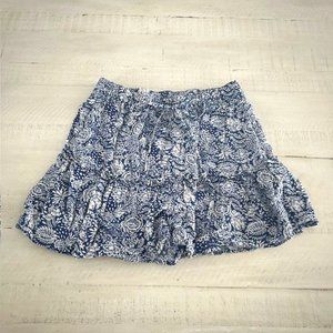 Zara Blue and white flower Skort